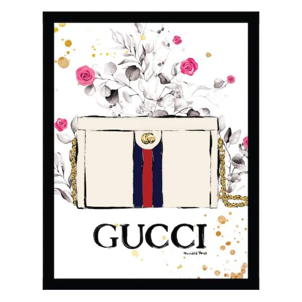VENICE BEACH Collections Fashion Designer Glam Purse Bag Fairchild Paris 1-Piece Framed Graphic Print Abstract Poster Art Print 18 in. x 14 in.