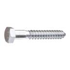 1/2" X 3" Hex Lag Screws - Zinc Plated Steel, Pack Of 6