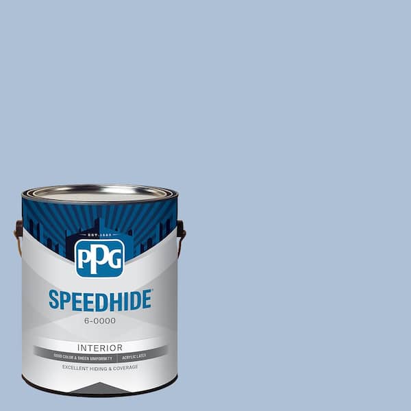 SPEEDHIDE 1 gal. PPG1162-3 Blue Thistle Semi-Gloss Interior Paint