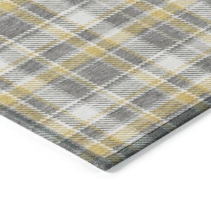 Chantille Machine Washable Indoor/Outdoor ACN563 10 ft. x 14 ft. Gray Geometric Area Rug