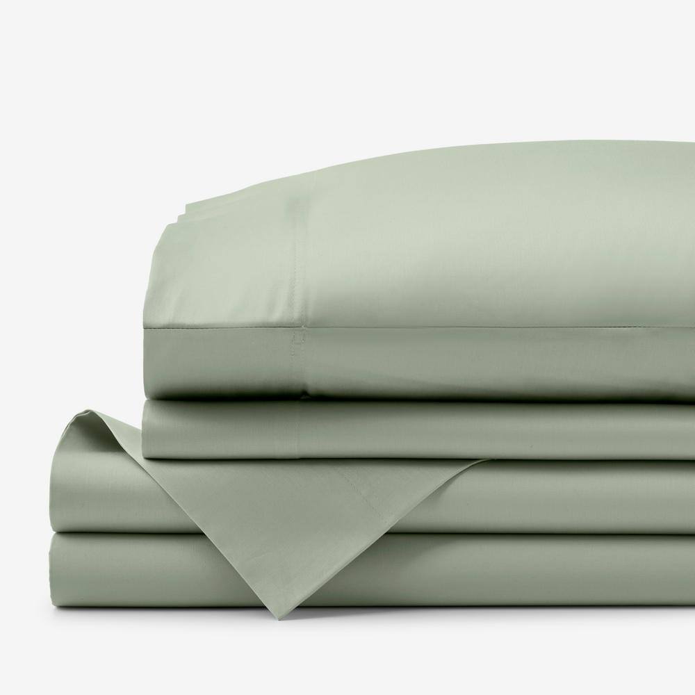 Company Cotton Light Sage Sateen Twin XL Sheet Set price history on PriceWatchPro