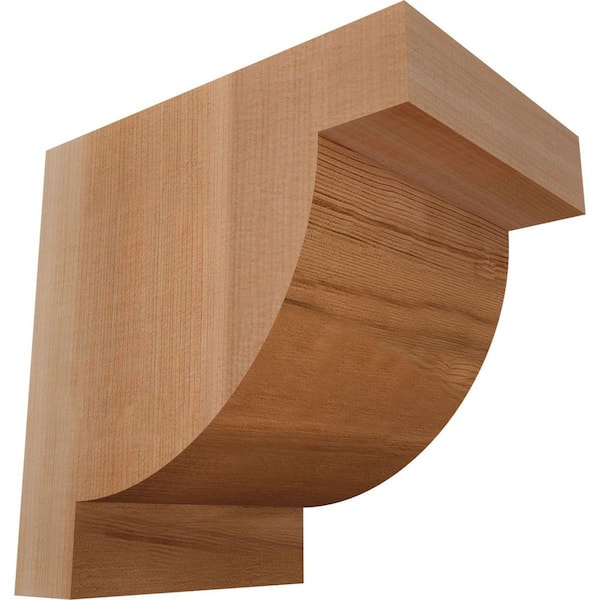 Ekena Millwork 5-1/2 in. x 8 in. x 8 in. Western Red Cedar Alpine Smooth Corbel