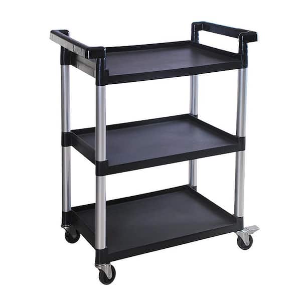 Maxworks 16 in. W x 32 in. D x 36.5 in. H 3-Shelf Utility Cart with Wheels