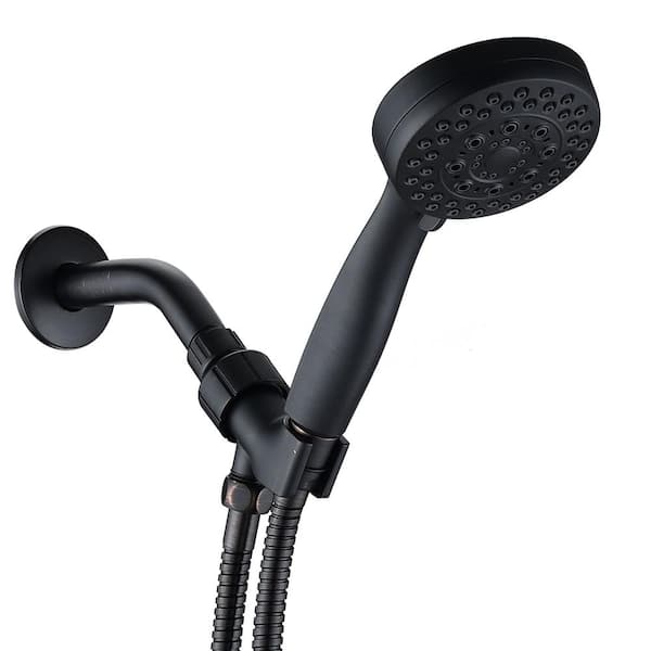 GIVING TREE 6-Spray Patterns 3.5 in. Single Wall Mount 2.5 GPM Handheld Shower Head in Oil Rubbed Bronze
