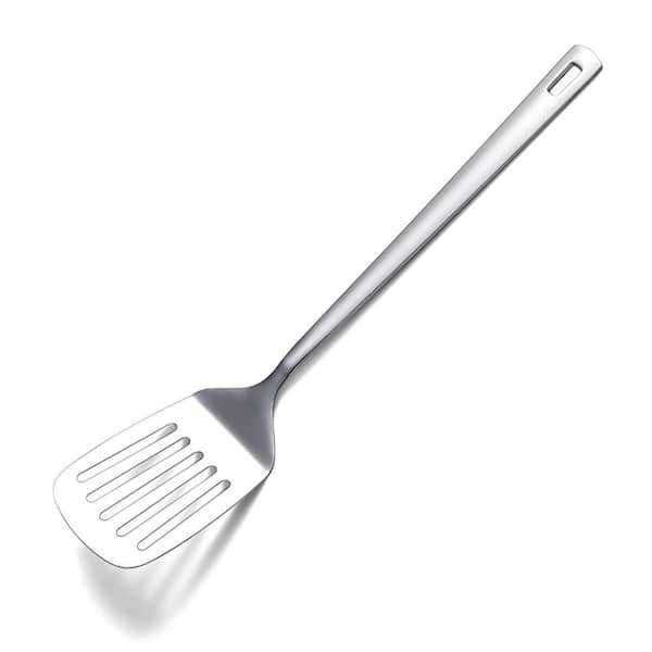 Kitchen Tools Classic Mirror Finish Stainless Steel Slotted Turner Heat Resistant Metal Kitchen Utensil Dishwasher Safe