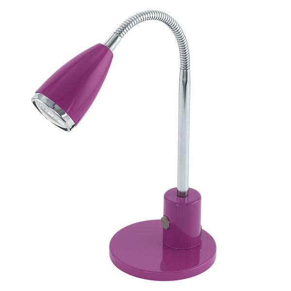 EGLO Fox 9 in. Purple Desk Lamp