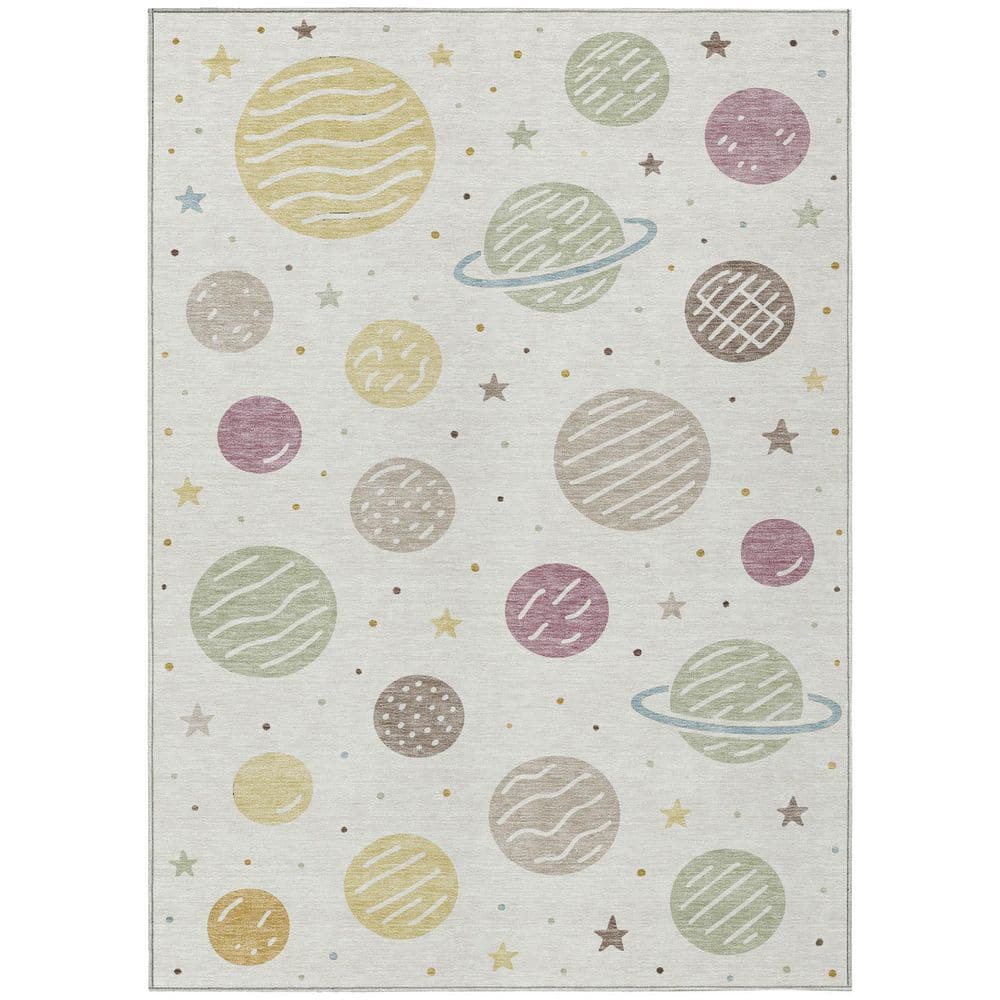 Chantille Machine Washable Indoor/Outdoor Abstract ACN2619 Ivory 5 ft. x 7 ft. 6 in. Area Rug price history on PriceWatchPro