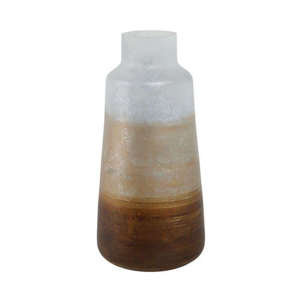 17 in. White Glass Cylinder Ombre Decorative Vase price history on PriceWatchPro