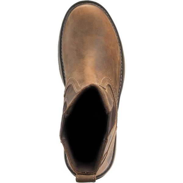13 M US Dark Beige CaterpillarCaterpillar Men's Pelton Steel Toe Industrial and Construction Shoe Marque  