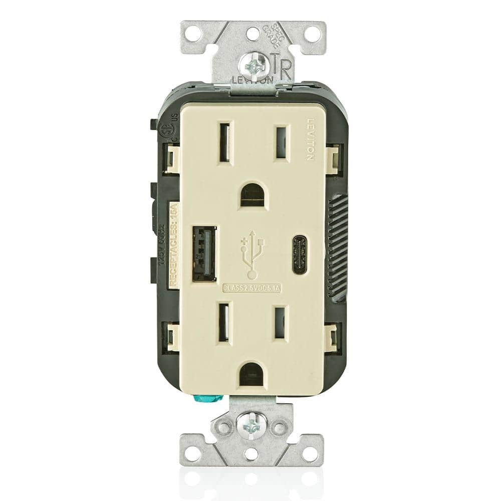 Leviton 3-Pack 15 Amp Tamper Resistant Duplex Outlets - White for sale online eB