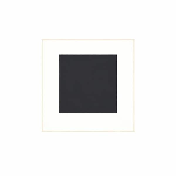 Square 6.3 in 10W Black Acrylic Integrated LED Vanity Light Bar with 4500K Neutral White Integrated LED Fixture
