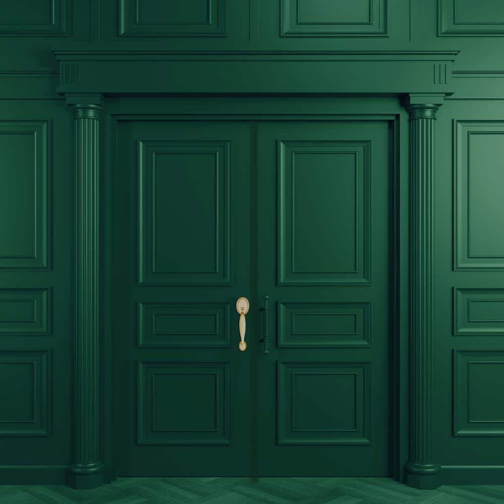 1 qt. Satin Vermont Green Door Paint