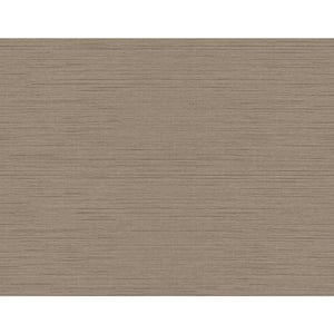 Agena Chocolate Sisal Vinyl Strippable Wallpaper (Covers 60.8 sq. ft.)