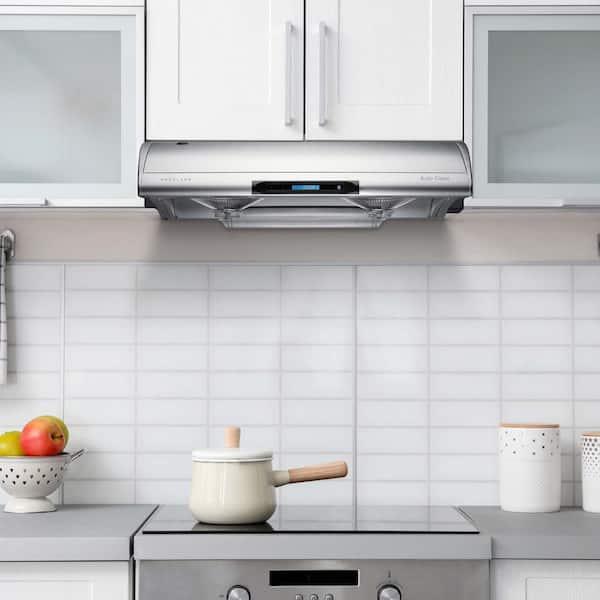 Hauslane, Chef Series 30 PS18 Under Cabinet Range Hood, Stainless Steel |  Pro Performance | Contemporary Design, Touch Screen, Dishwasher Safe Baffle