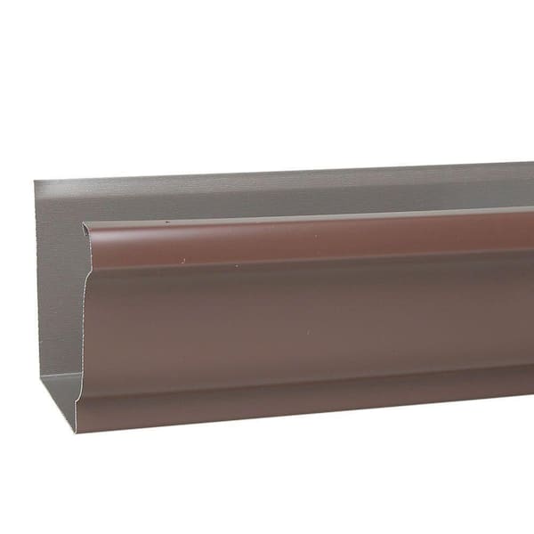 Spectra Pro Select 5 in. x 10 ft. K-Style HD Brown Aluminum Gutter