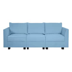 HOMESTOCK Modular Reversible U-Shaped Sectional Sofa with Double Chaise and  Ottomans, Modern Linen Couch with Storage Seats, Gray 81780HD - The Home  Depot