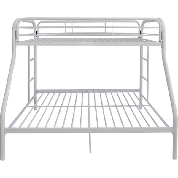 HomeRoots Amelia White Metal Frame Full Platform Bed