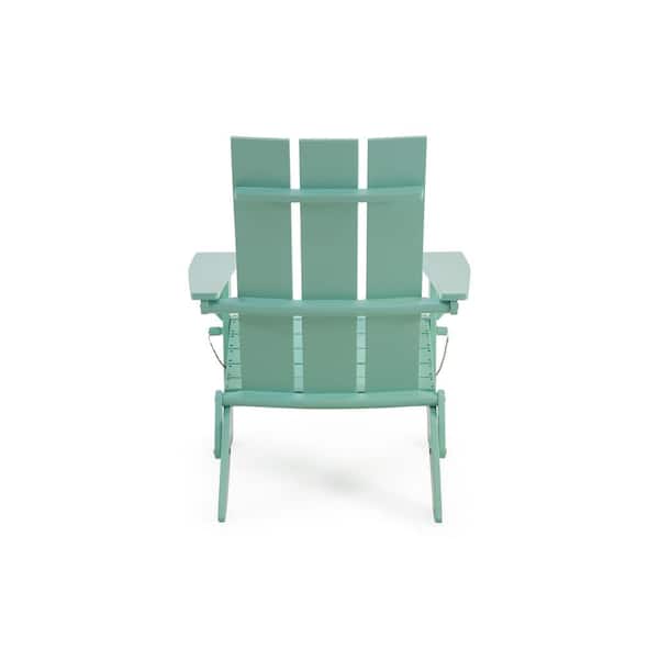 Tatayosi 30.00 in. W x 32.25 in. D x 37.00 in. H Green Outdoor Acacia Wood Foldable Light Adirondack Chair