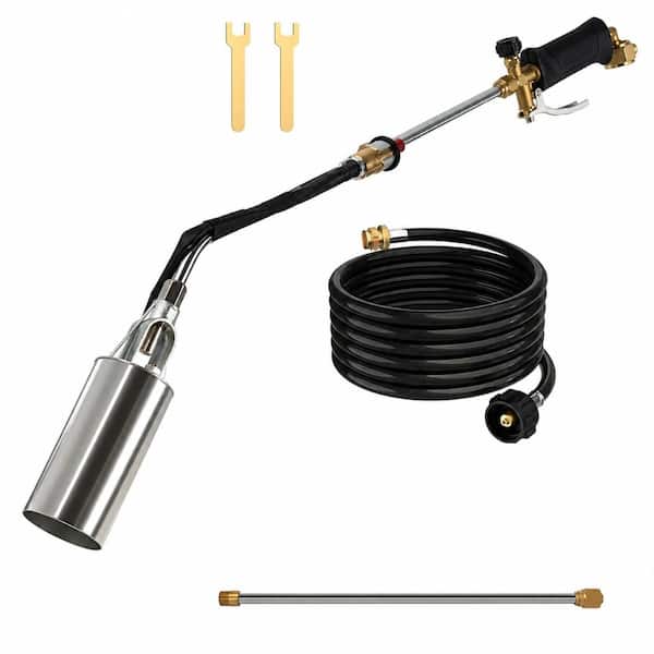 17.56 in. Black Propane Torch Kit with 1,800,000 BTU Flame, Built-In Igniter and 10 ft. Hose, 1-Pack