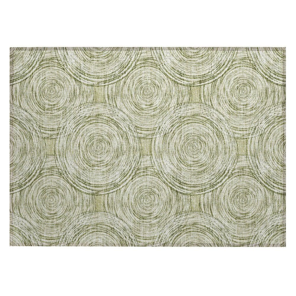 Chantille Machine Washable Indoor/Outdoor Abstract ACN2534 Aloe 2 ft. x 3 ft. Accent Rug price history on PriceWatchPro