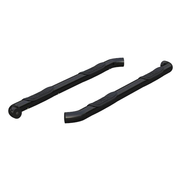 Aries 3-Inch Round Black Steel Nerf Bars, No-Drill, Select Nissan Titan, XD