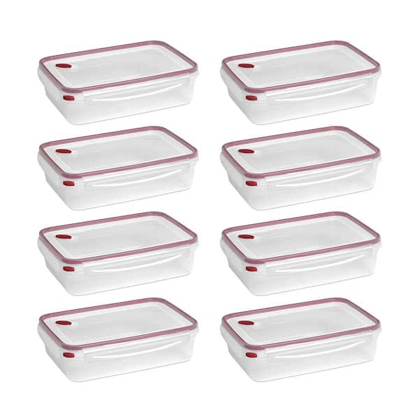 Snapware 3-Cup Capacity Total Solution Rectangular Plastic Meal Prep Food Storage Set - 10 ct