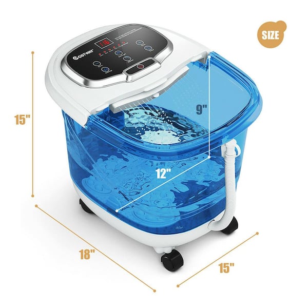 Costway Portable Foot Spa Bath Motorized Massager Electric