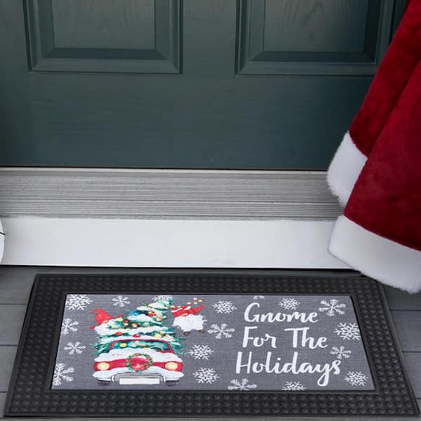 Christmas Welcome Gnome Doormat Front Porch Rugs Welcome Mat Christmas  Gnome Door Mat Indoor Outdoor Doormats Entrance Carpet