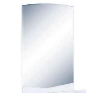 Charlie 43 in. x 32 in. Classic Rectangle Framed White Vanity Mirror