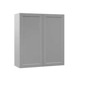 Designer Series Melvern Assembled 33x36x12 in. Wall Kitchen Cabinet in Heron Gray