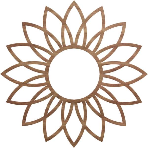Ekena Millwork 0.25 in. x 32 in. x 32 in. Wood Medallion Moulding