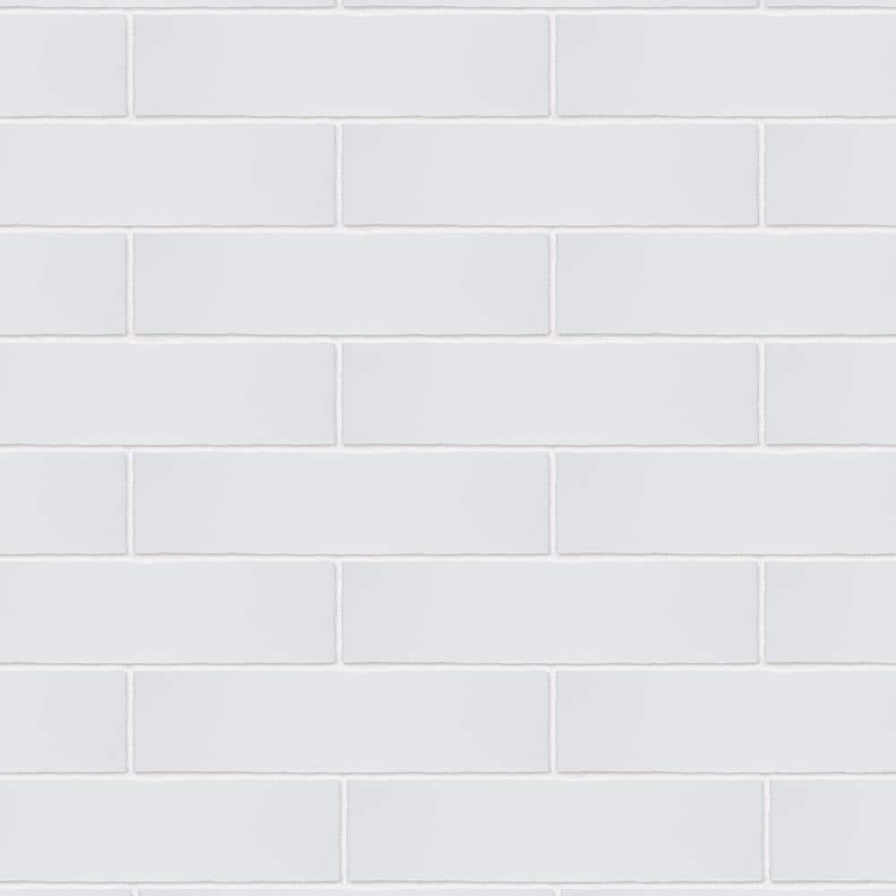 Merola Tile Castillo Matte White 3 in. x 12 in. Ceramic Wall Tile (5.72 ...