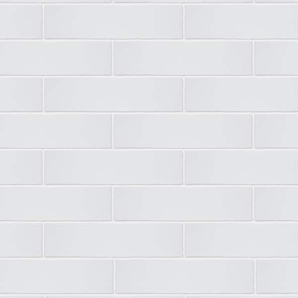 Merola Tile Castillo Matte White 3 in. x 12 in. Ceramic Wall Tile (5.72 sq. ft./Case)