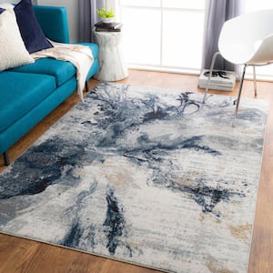 Hopewell Blue 5 ft. x 7 ft. Indoor Area Rug