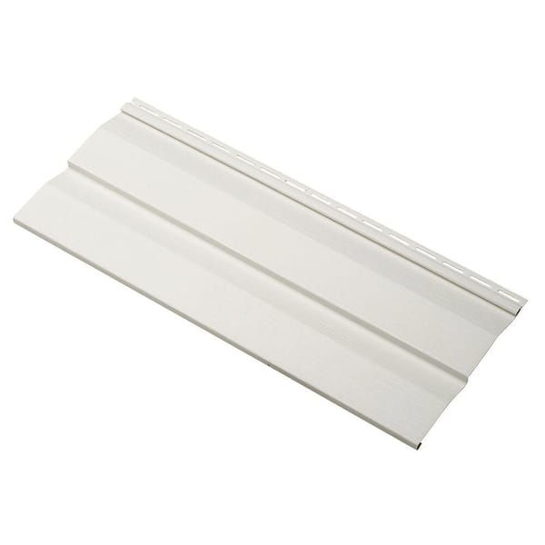 Take Home Sample Transformations Double 4.5 in. x 24 in. Dutch Lap Vinyl Siding in Ivory