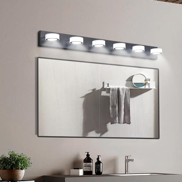 Modern Bathroom Light Fixtures Over Mirror Ip44 Chrome - Temu