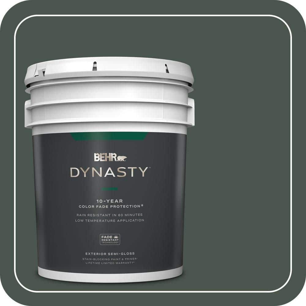 5 gal. #460F-7 Hazel Woods Semi-Gloss Exterior Stain-Blocking Paint & Primer price history on PriceWatchPro