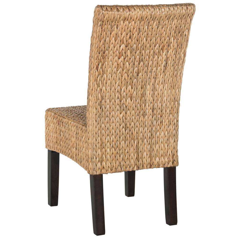 Luz Natural Wicker and Wood Side Chair Set