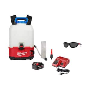 M18 18-Volt 4 Gal. Lithium-Ion Cordless Switch Tank Backpack Water Supply Kit with Battery Charger and Polarized Glasses