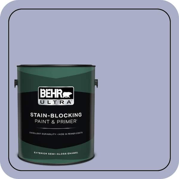 BEHR ULTRA 1 gal. #S540-3 Meadow Phlox Semi-Gloss Enamel Exterior Paint & Primer