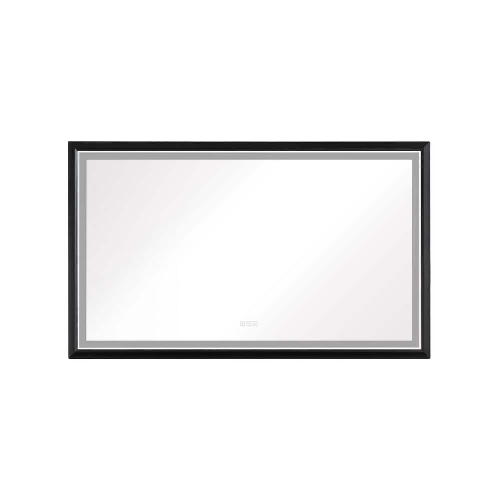72 in. W x 48 in. H Rectangular LED Bathroom Mirror Wall Mounted Vanity Mirror with Aluminum Frame Anti-Fog price history on PriceWatchPro
