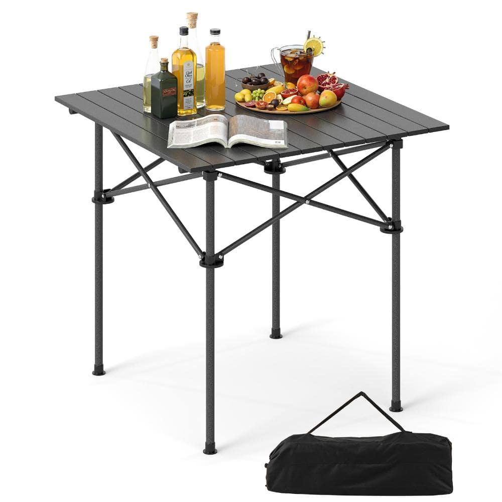 Folding Roll-Up Camping Table Portable Aluminum Picnic Table 150 lb. with Metal Legs and Carry Bag price history on PriceWatchPro