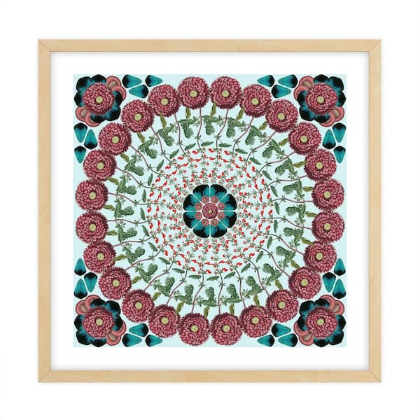 Unbranded Nature Kaleidoscopes Framed Animal Art Print 18 in. x 18 in.