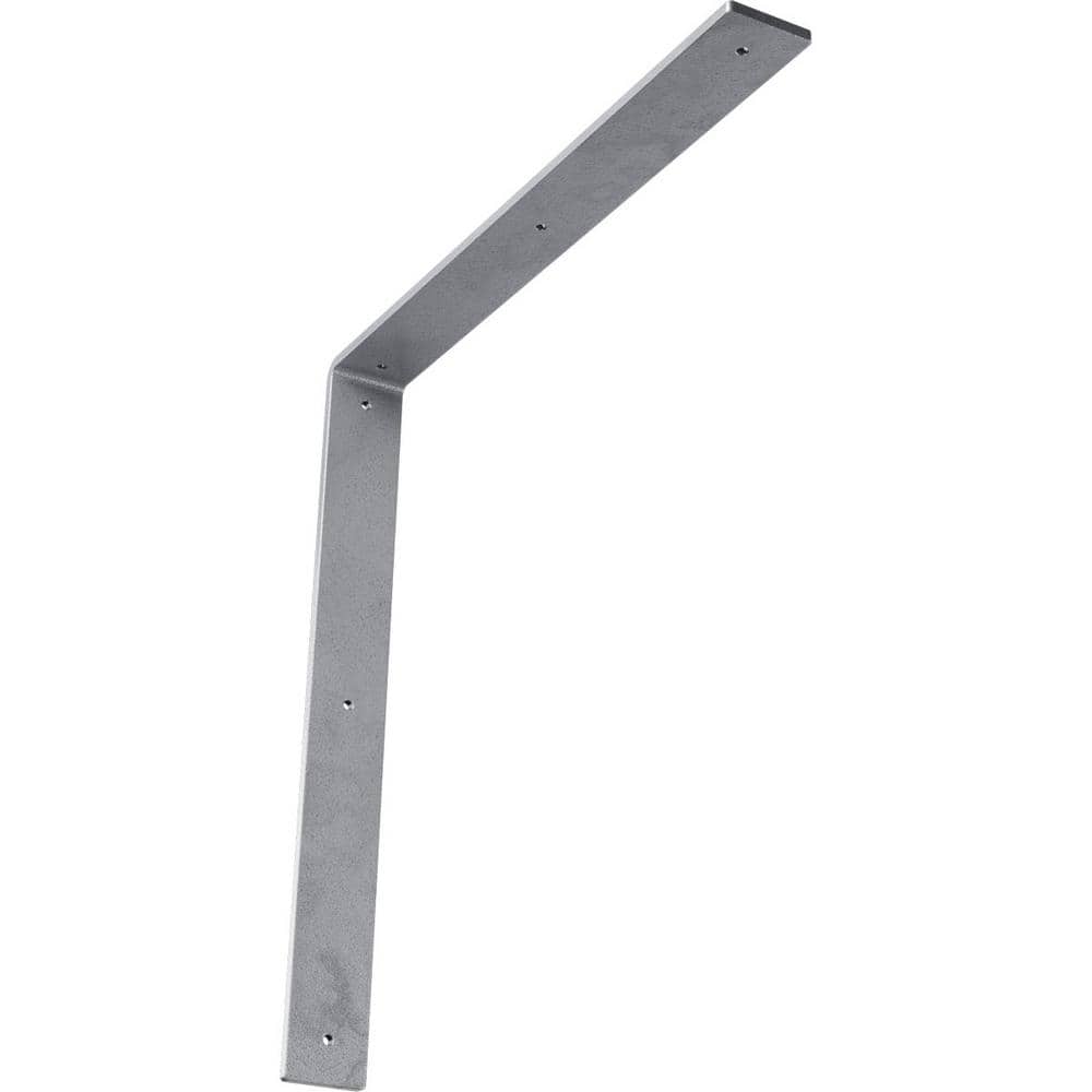 Ekena Millwork 18 in. x 2 in. x 18 in. Steel Hammered Light Blue Hamilton Bracket