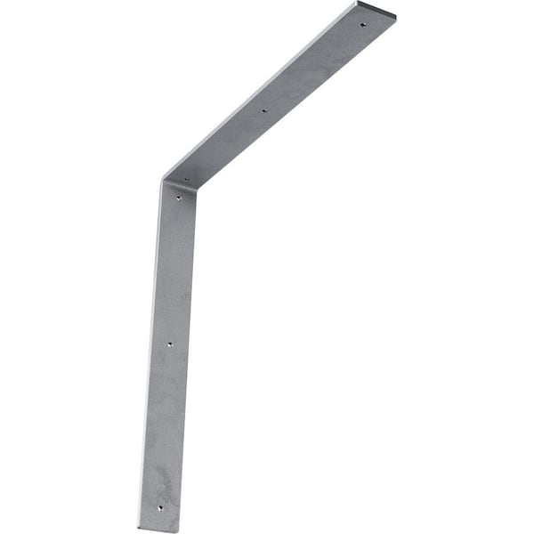 Ekena Millwork 18 in. x 2 in. x 18 in. Steel Hammered Light Blue Hamilton Bracket
