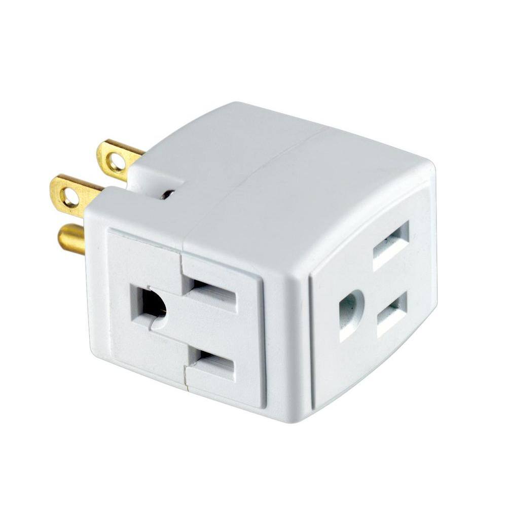thumbnail image 2 of 3-Outlet Extender, Fosmon 90 Degree Plug Outlet Adapter 2 of 10