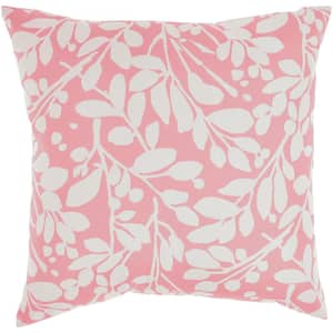 Outdoor Pillows Coral Modern and Contemporary 20 in. x 20 in. Indoor/Outdoor Square Throw Pillow