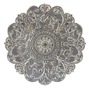 28 in. Charlie Metal Gray Wall Decor
