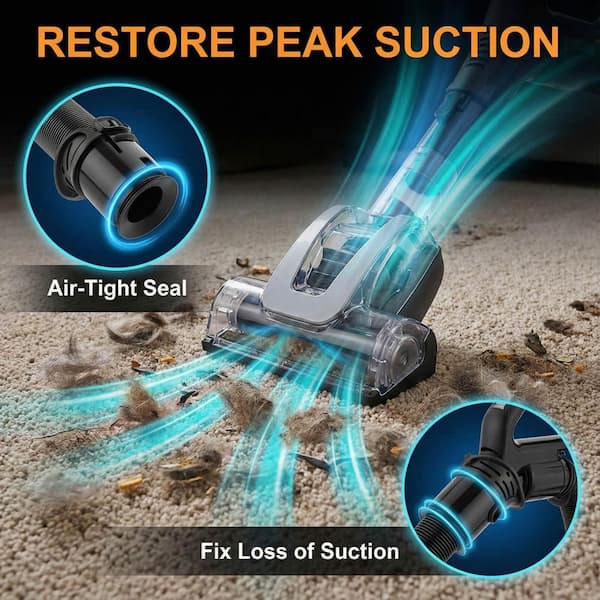 Why an upright vacuum hose fails