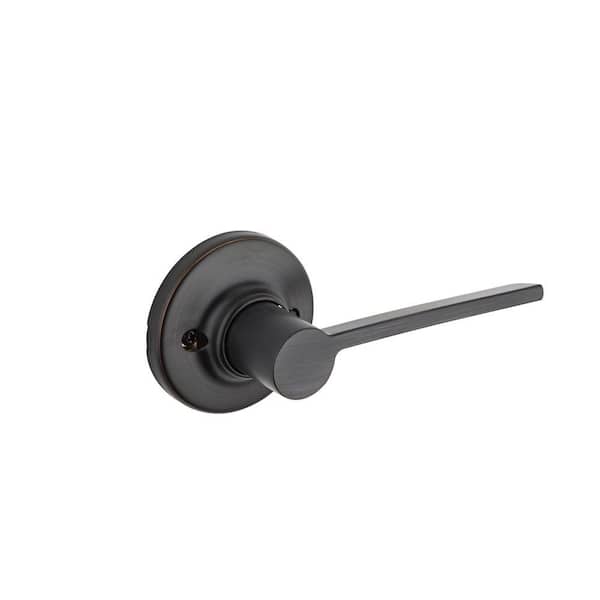 Kwikset Ladera Venetian Bronze Right-Handed Dummy Door Lever with Microban Antimicrobial Technology